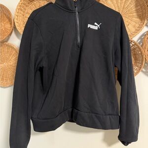 PUMA Black Quarter-Zip Pullover